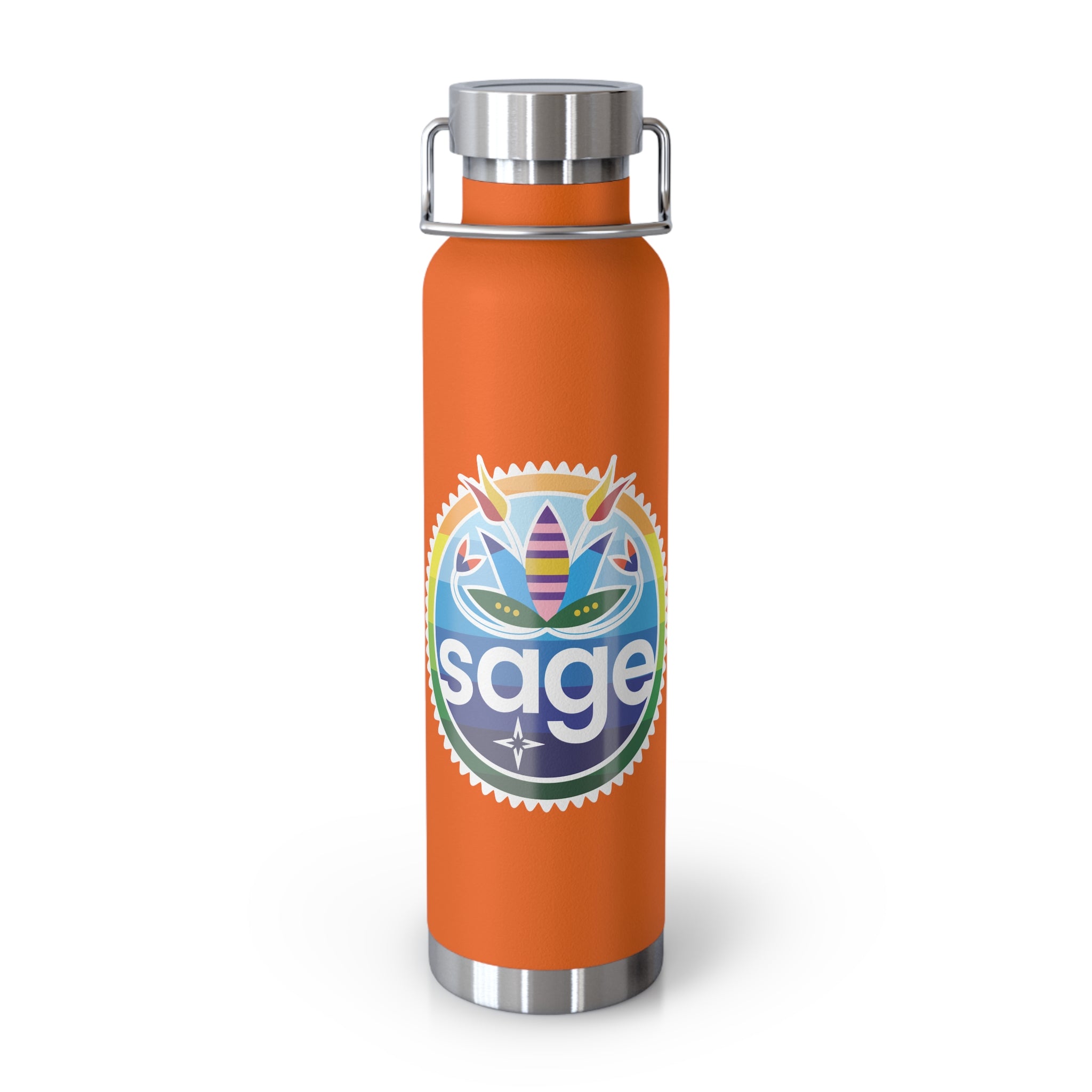 SAGE Rainbow Copper Vacuum Insulated Bottle, 22oz
