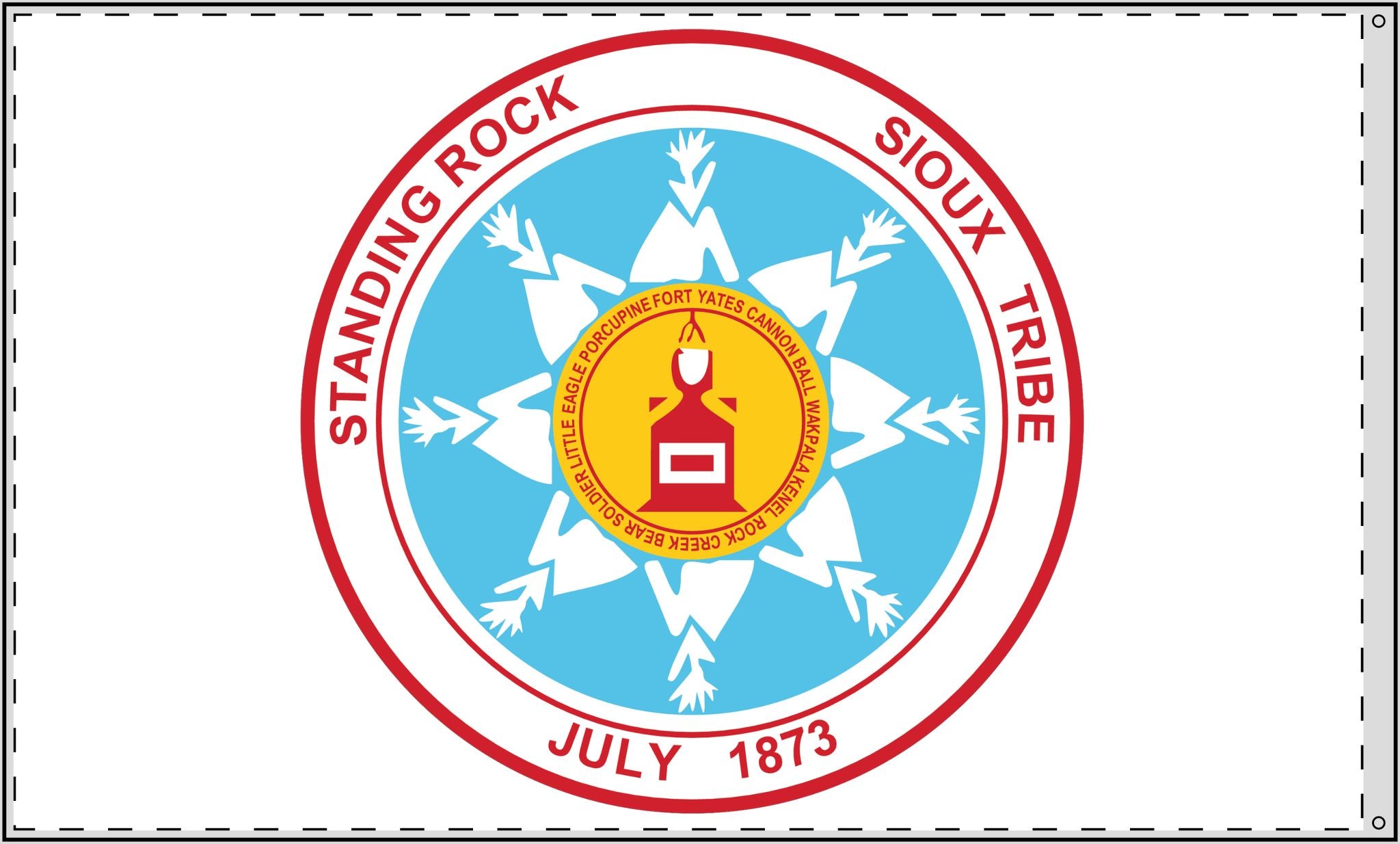 Standing Rock Sioux Tribe Double Sided Flag