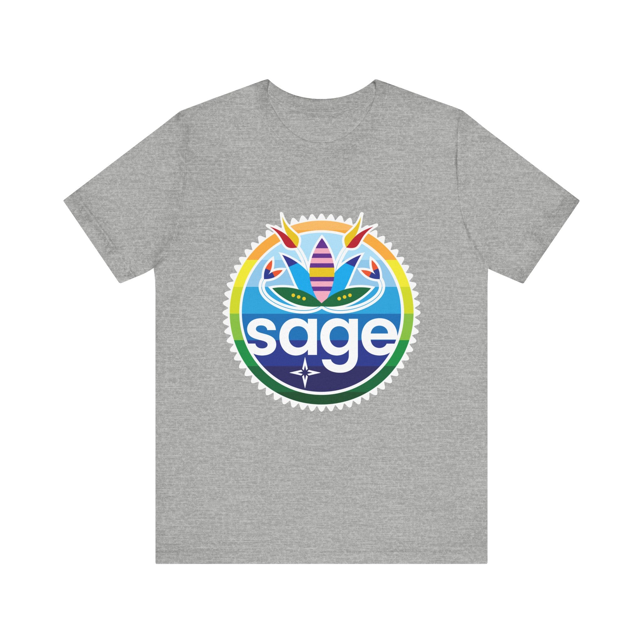 SAGE Rainbow Unisex Jersey Short Sleeve Tee