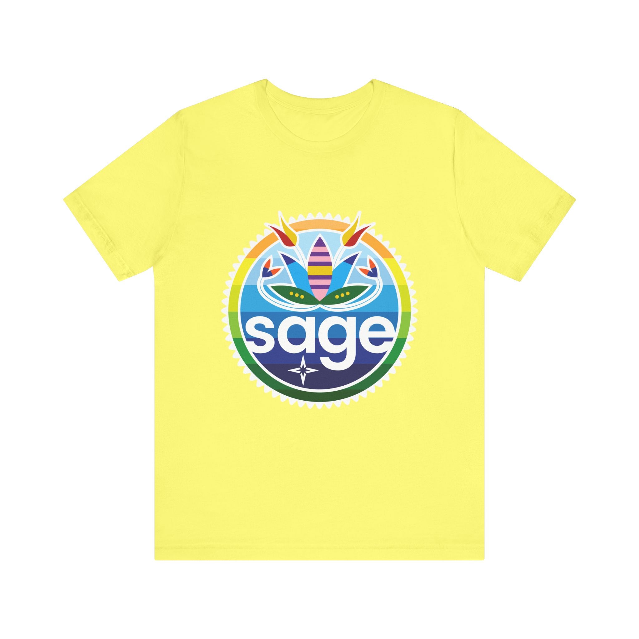 SAGE Rainbow Unisex Jersey Short Sleeve Tee