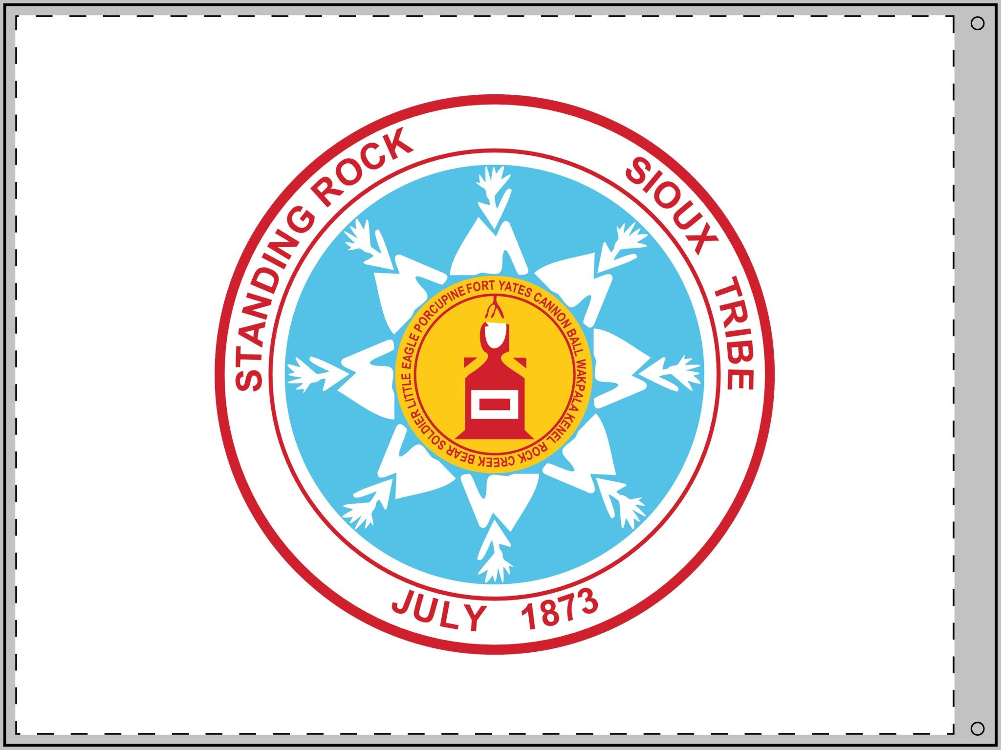 Standing Rock Sioux Tribe Double Sided Flag