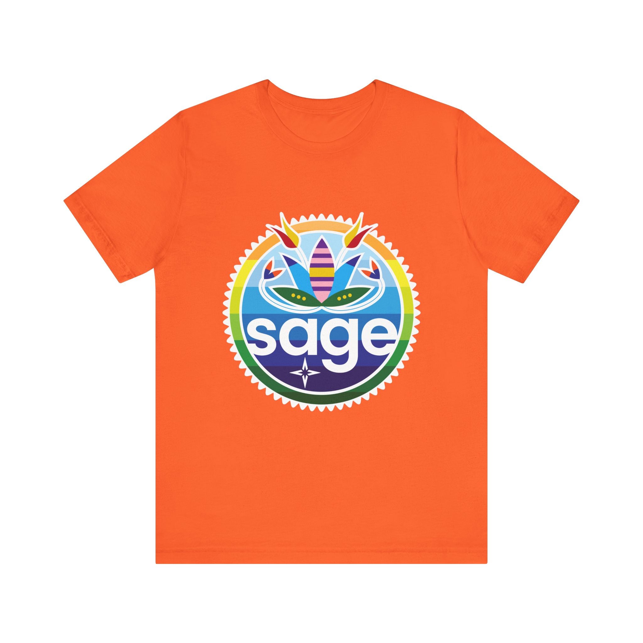 SAGE Rainbow Unisex Jersey Short Sleeve Tee