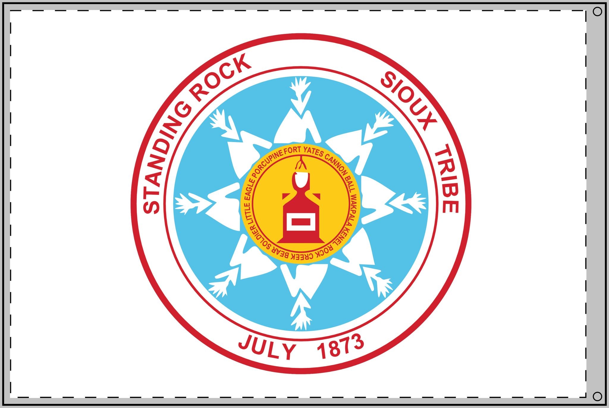 Standing Rock Sioux Tribe Double Sided Flag