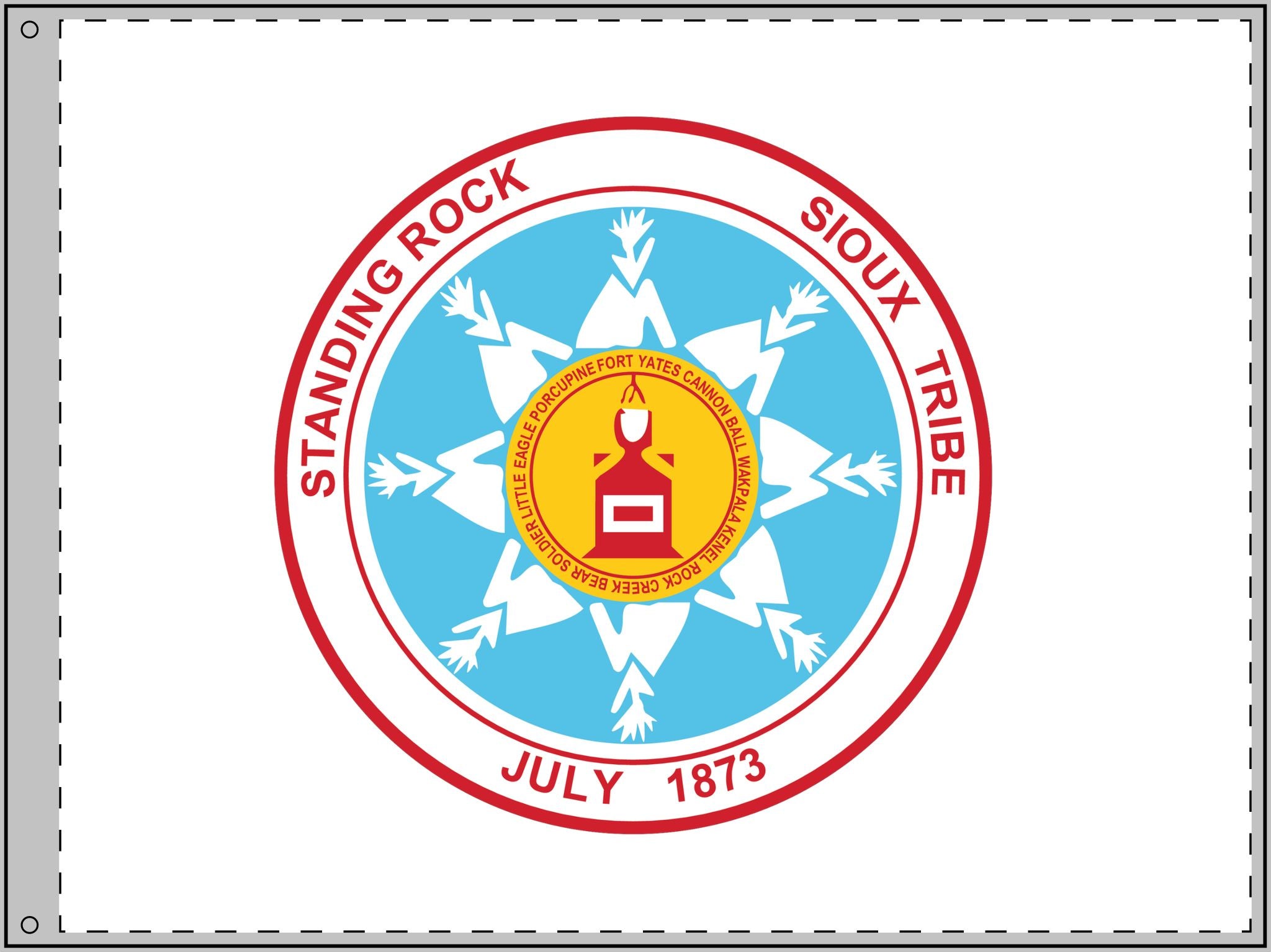 Standing Rock Sioux Tribe Double Sided Flag