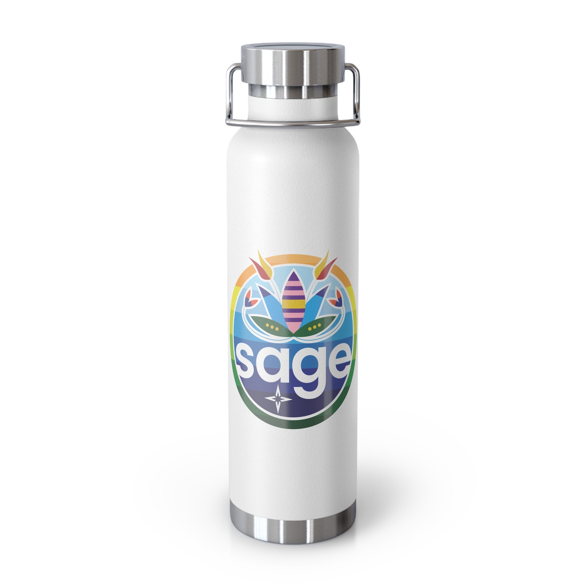 SAGE Rainbow Copper Vacuum Insulated Bottle, 22oz