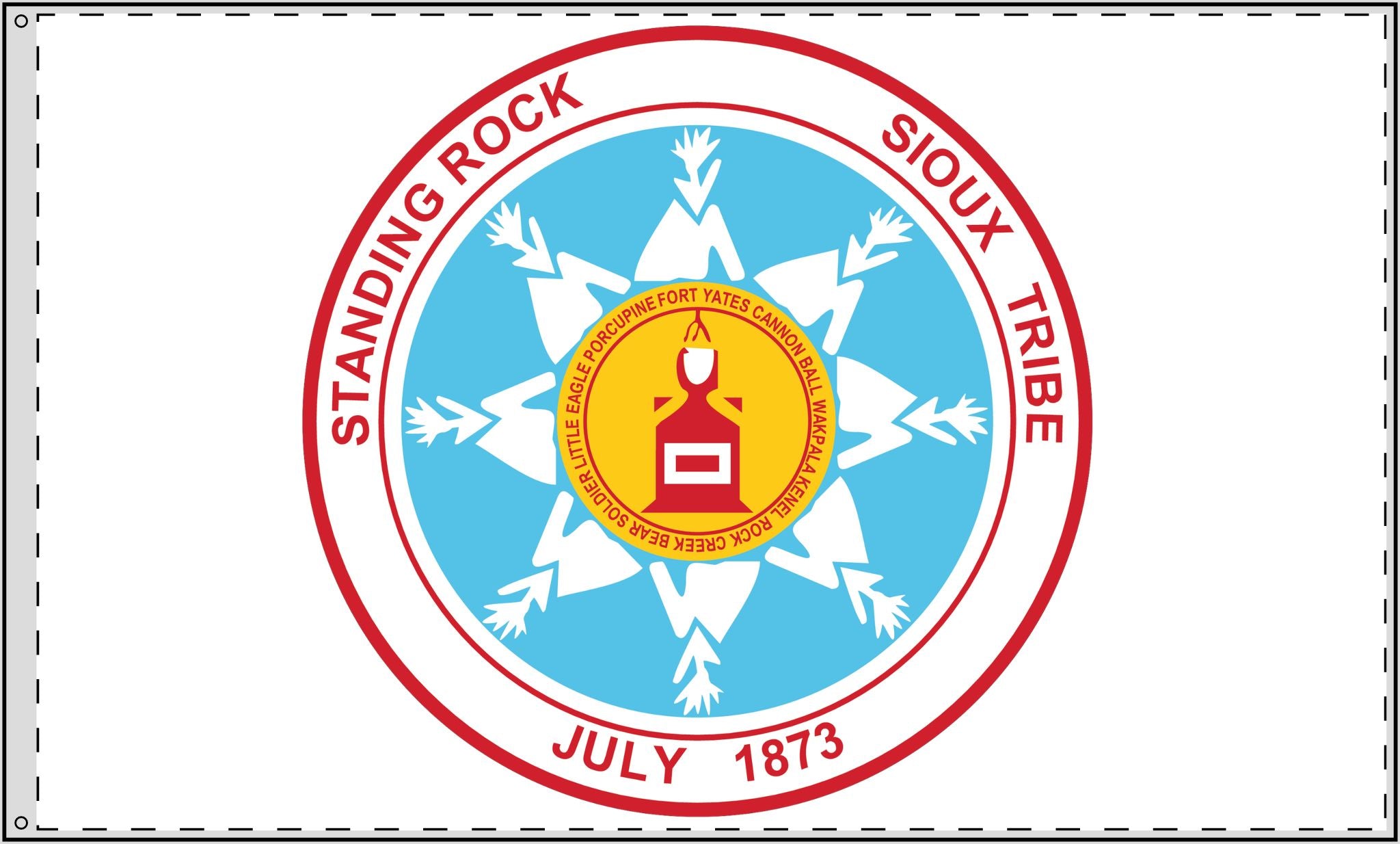 Standing Rock Sioux Tribe Double Sided Flag