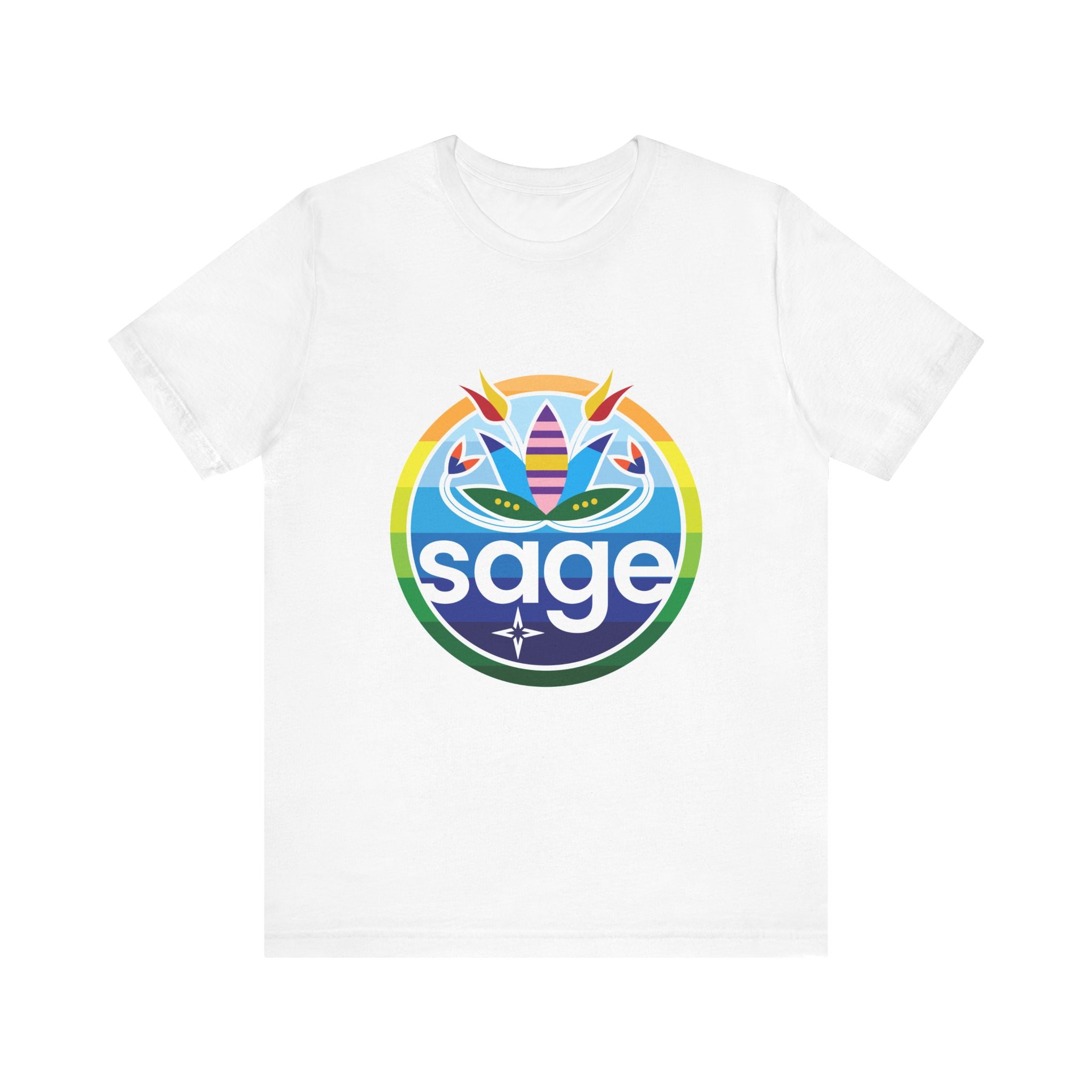 SAGE Rainbow Unisex Jersey Short Sleeve Tee