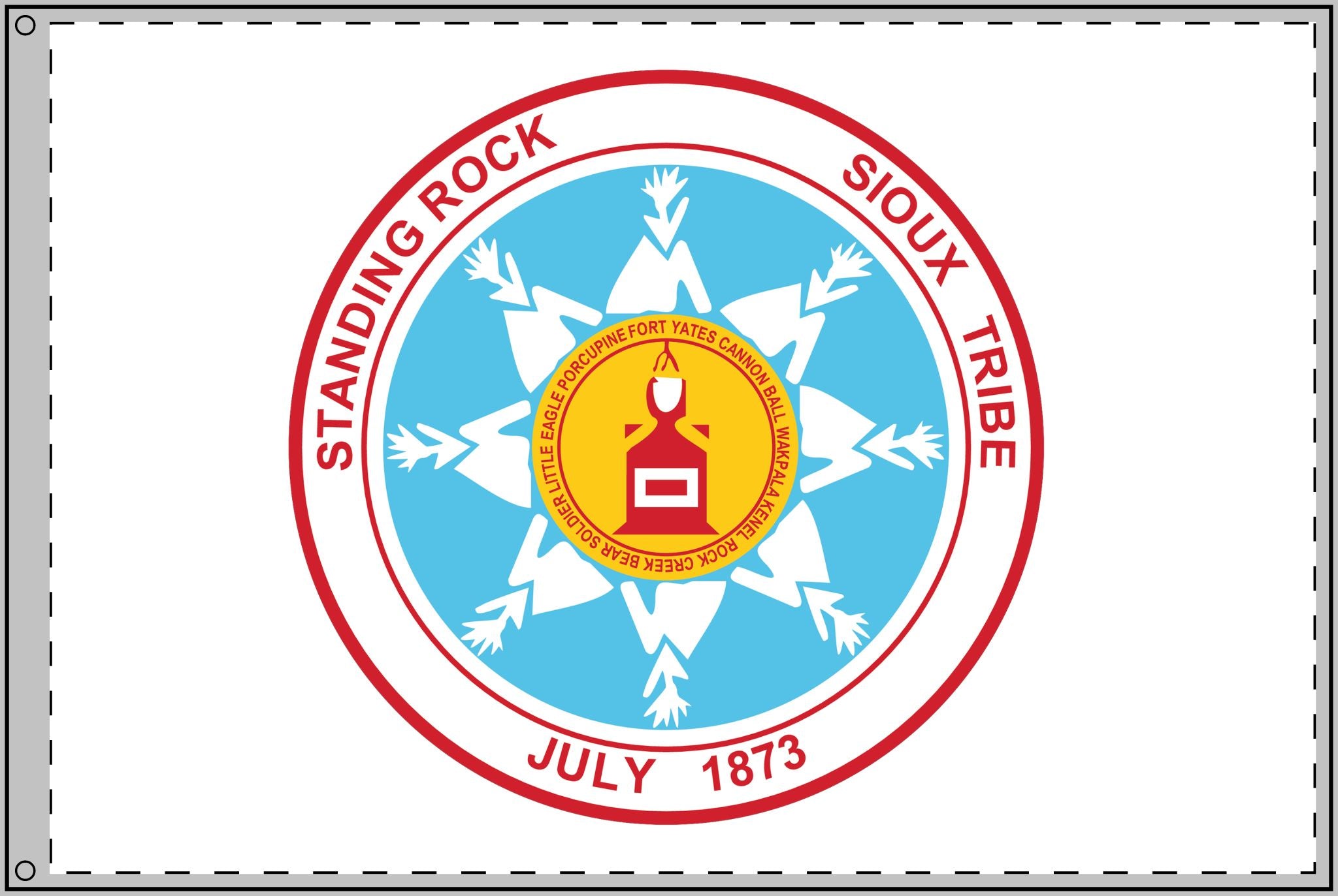 Standing Rock Sioux Tribe Double Sided Flag