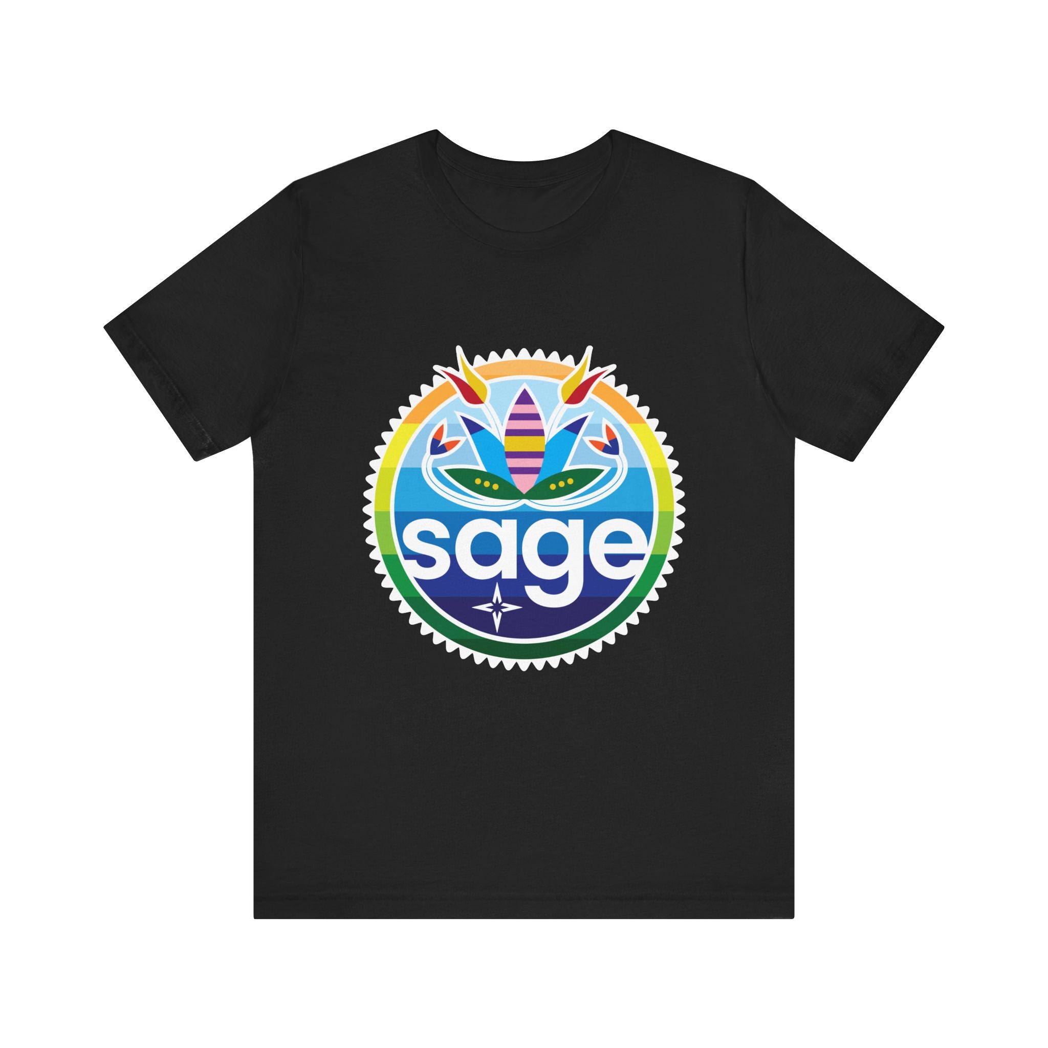 SAGE Rainbow Unisex Jersey Short Sleeve Tee